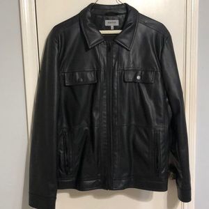 Faux leather jacket